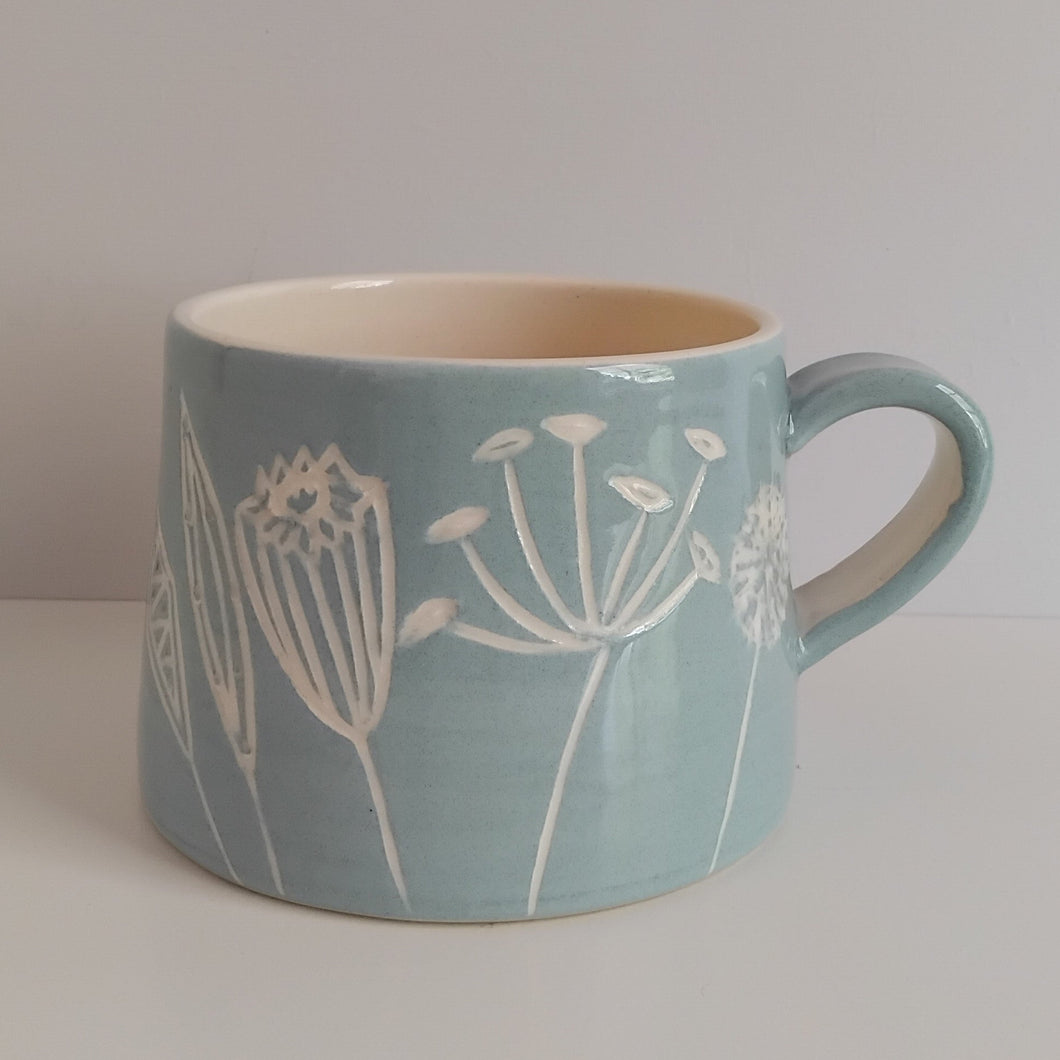 Teal Seed Head Mug