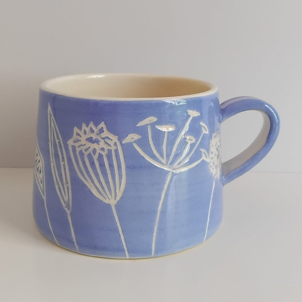 Cornish Blue Seed Head Mug