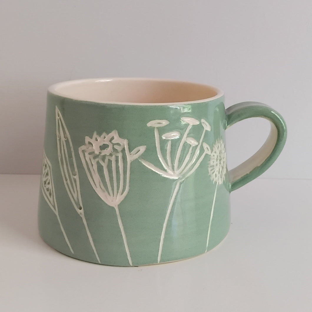 Green Seed Head Mug