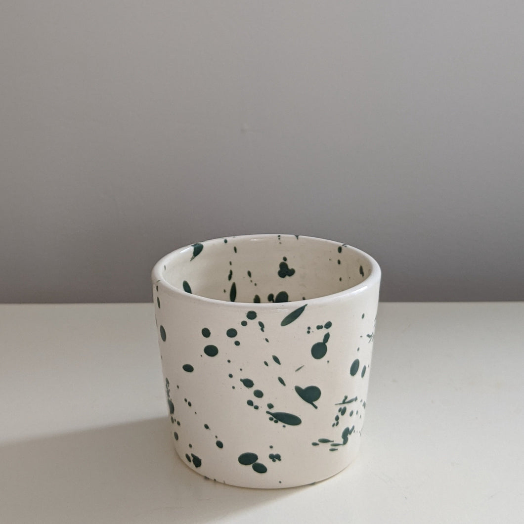 Dark Green Splash Succulent Plant Pot Holder