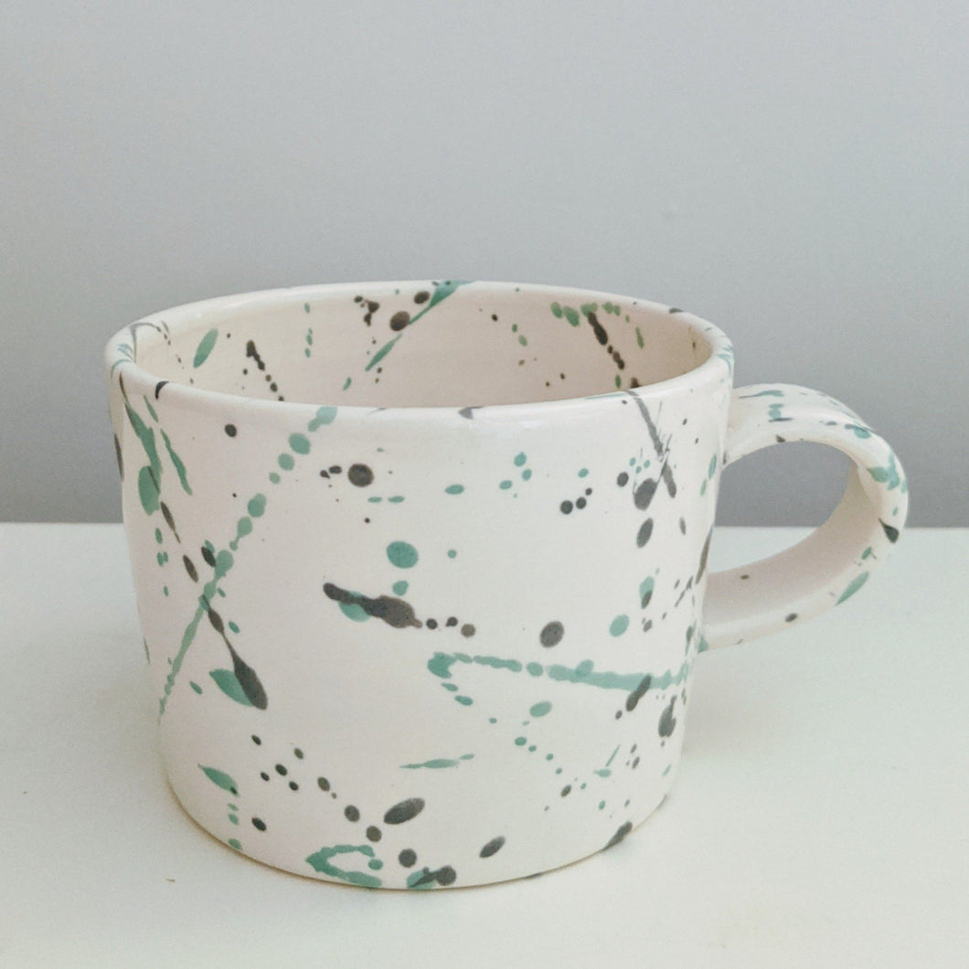 Regular Emerald & Grey Splash Mug