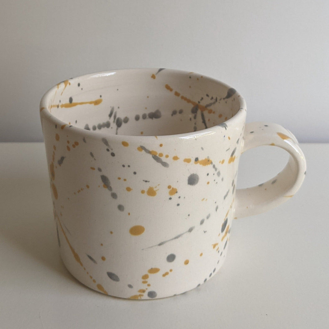 Regular Ochre & Grey Splash Mug