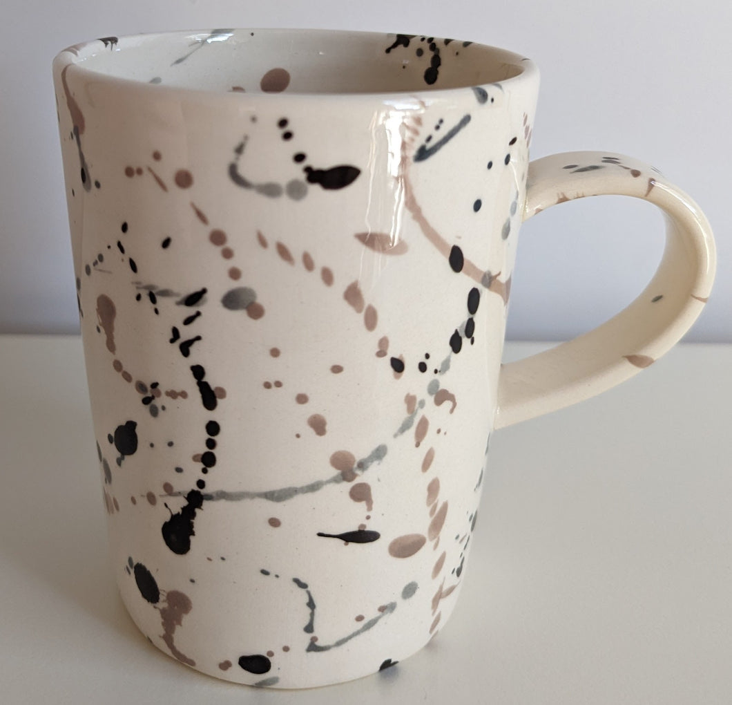 Extra Large Brown & Grey Splash Mug